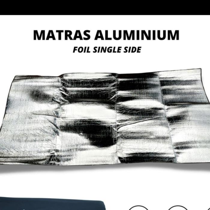Gambar Matras Alumunium Foil Double Side Ultralight Camping size 200x120 - Single Side dari RISKIA SWASTAMITHA ARUNA undefined Tokopedia
