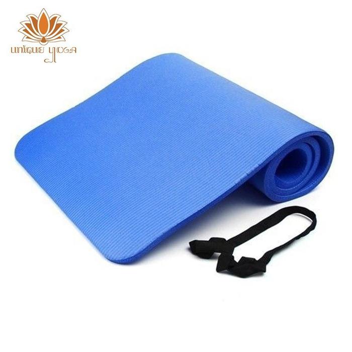 Gambar [[TERMURAH]] MATRAS YOGA NBR / MATRAS HAPPY FIT TEBAL 10 MM BERAT 1KG - Biru dari Unique Yoga Bali undefined Tokopedia