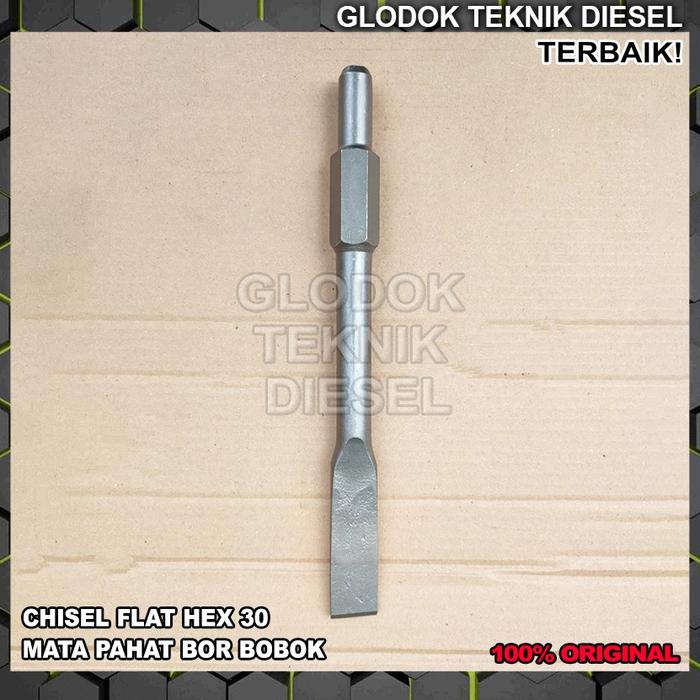 Gambar Mata Bor Bobok Beton Pahat Flat / Mata Pahat Jack Hammer TERBAIK - CHISEL (PIPIH) dari Glodok Diesel undefined Tokopedia