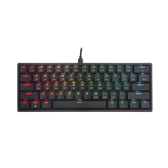 Gambar Keyboard Gaming Digital Alliance 60% RGB Low Profile Mechanical Meca 6 - Black, Switch Red dari AGRES ID MEDAN undefined Tokopedia