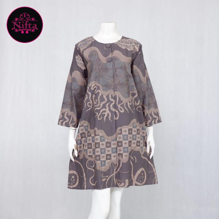 Gambar Tunik Batik 2401061 - M dari Nifta Solo undefined Tokopedia