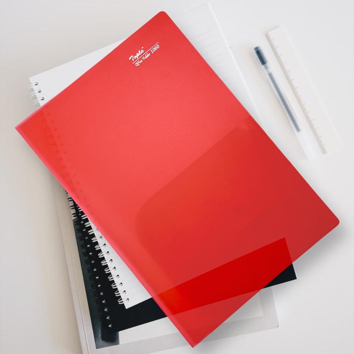 Gambar TOPLA Office Folder Sleeve File Tebal Folio F4 / Map L Folio / Folder Kantor Tebal F4 / TOPLA Office Folder 1060 F4 Folio - Merah dari Organized By Topla undefined Tokopedia