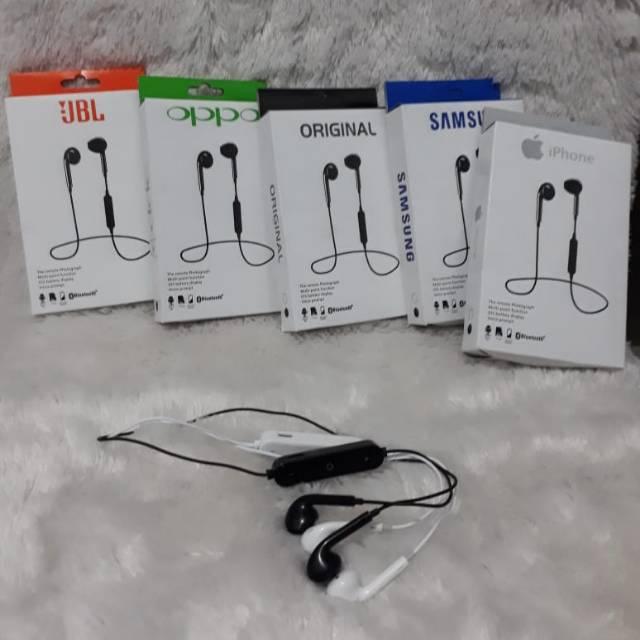 Gambar Headset Bluetooth original dapt dipakai disemua HP dari Rizky Berkah Aksesoris undefined Tokopedia