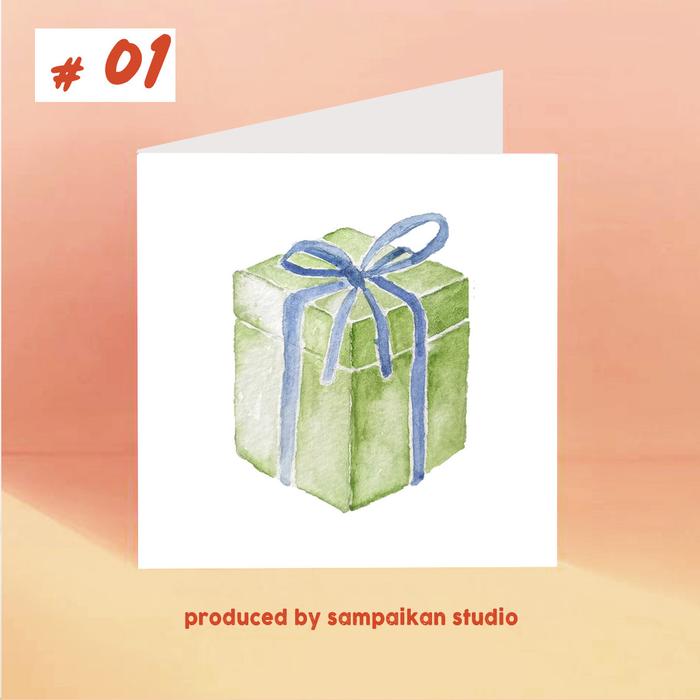 Gambar [KARTU UCAPAN] Gift Box Congratulation / Greeting Card (Box 01) - 1 dari sampaikan aja undefined Tokopedia