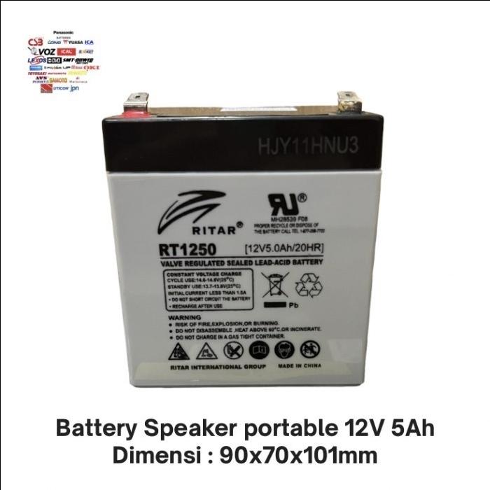 Gambar Aki UPS RITAR 12V 5AH 8Ah 9Ah Battery Kering Baterai Salon batre Speaker Portable - RITAR-12V5AH dari Power solution pws undefined 5 Tokopedia