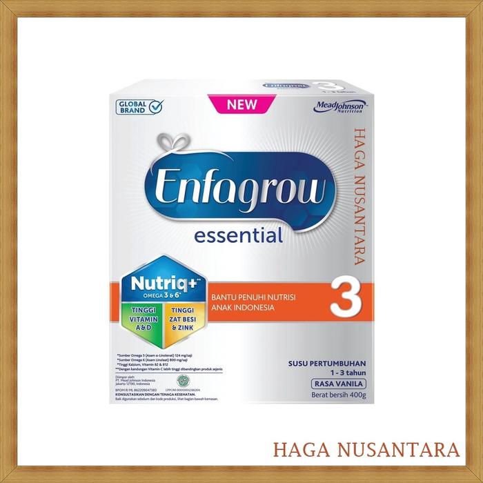 Gambar Enfagrow Essential 3 Vanila | Enfagrow Esential Tahap 3 Vanila - 400 gr dari Haga Nusantara undefined Tokopedia