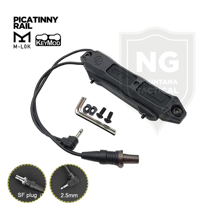 Gambar NE Augmented Pressure Tactical Remote Dual Pressure Switch 2 Buttons - Black 2.5mm dari Mountana Tactical undefined Tokopedia
