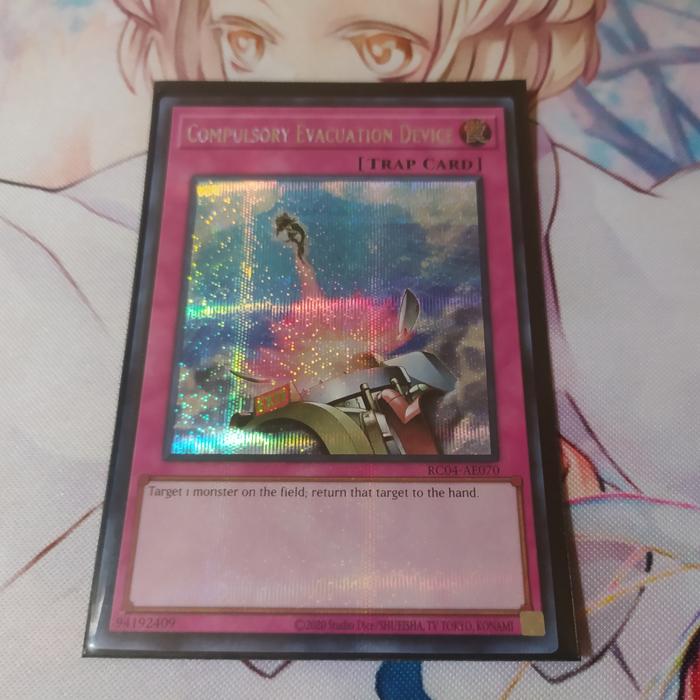 Yu-Gi-Oh! Card - Compulsory Evacuation Device - Secret Rare - LCYW-EN291 Unlimited Edition - View #2