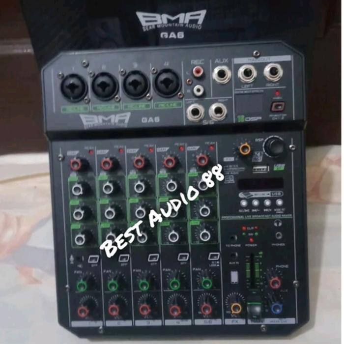 Gambar Mixer Audio Sound System 6 channel 6 channel BMA GA 6 dari Best Audio 88 undefined Tokopedia