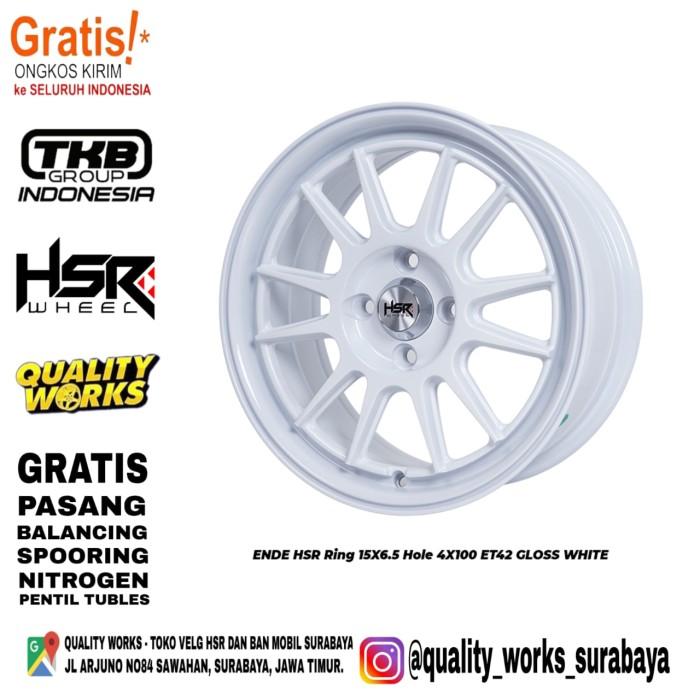 Gambar Velg Modifikasi Mobil Sigra Ring 15 Lebar 6,5 Pcd 4x100 ET42 Hsr Ende dari Quality Works HSR Surabaya undefined Tokopedia