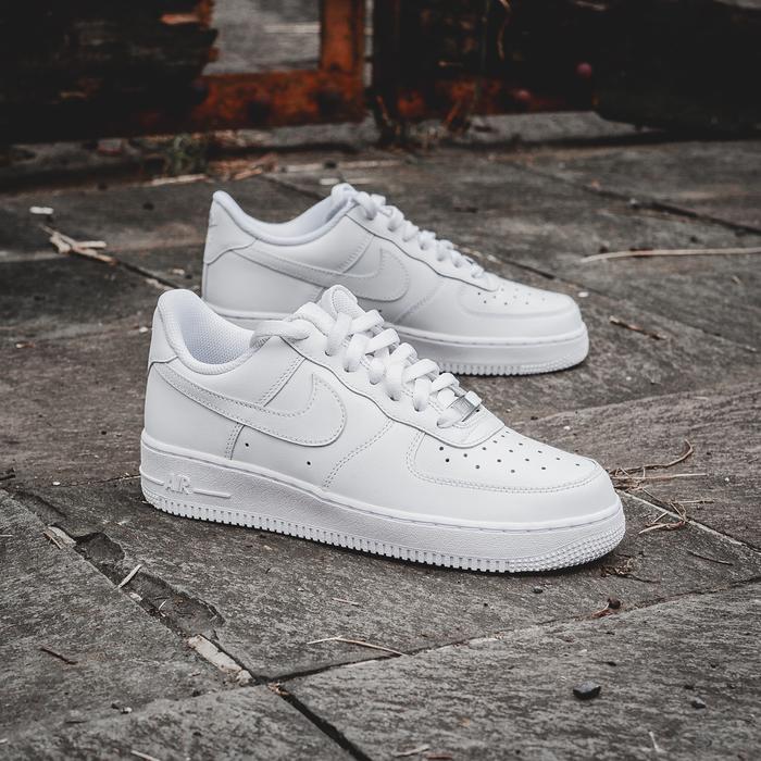 Triple White All White Af1 Low Mens Nike Air Force Low 07 Triple
