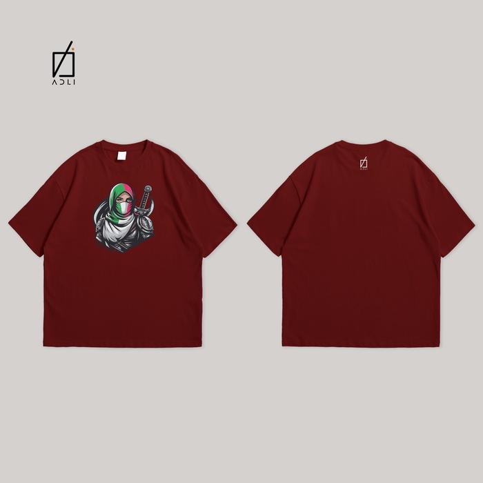 Gambar ADLI.ID Pejuang Palestina Free Palestine Motif Keren Aesthetic Distro - Merah, L dari ADLI.ID undefined Tokopedia