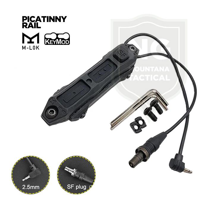 Gambar NE Augmented Pressure Tactical Remote Dual Pressure Switch 3 Buttons - Black 2.5mm dari Mountana Tactical undefined Tokopedia