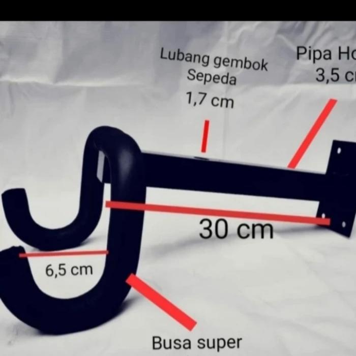 Gambar gantungan sepeda di dinding gantungan sepeda - DESIGN A dari 15 Teknik undefined Tokopedia