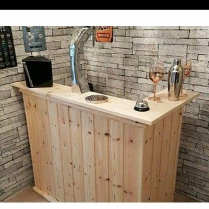Gambar meja barista minimalis warung kasir kantor dari ud alisa jaya undefined Tokopedia