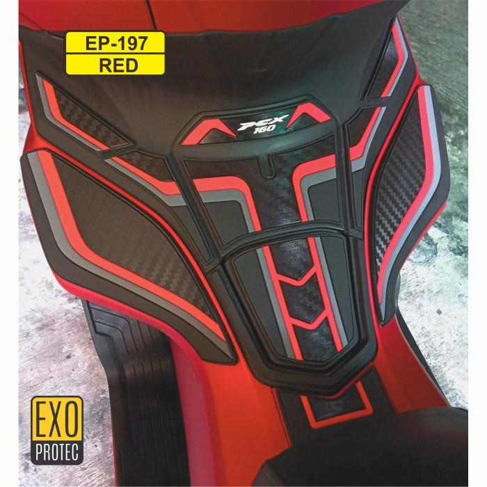 Gambar DECKPAD PCX 160 - AKSESORIS PCX 160 - TANKPAD PCX 160 - FULL DEPAN RED dari EXOPROTEC undefined Tokopedia
