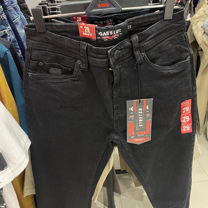 Gambar Gab's Gabrielle Celana Jeans Pria Robek Skinny KEREN Original 100% - Hitam, 28 dari Star gallery 1 undefined Tokopedia