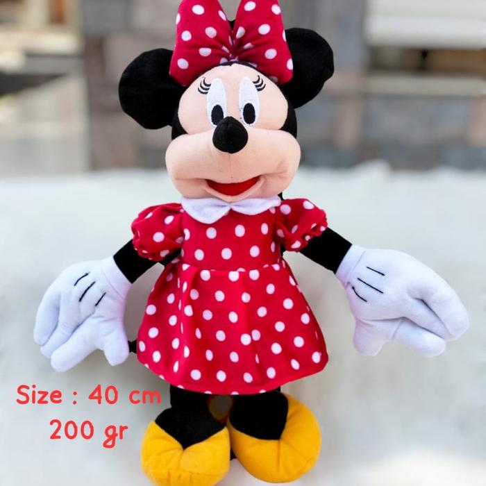 Gambar Boneka mickey mouse dan minnie mouse 40cm - Minnie mouse, M dari BONEKA MURAH PATI undefined 5 Tokopedia