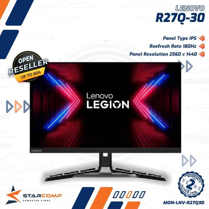 Gambar LENOVO LEGION R27Q-30 27" IPS 1440p 180Hz Speaker Gaming Monitor dari Starcomp Origin undefined Tokopedia