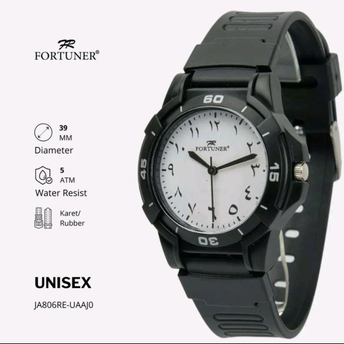 Gambar Jam tangan fashion pria wanita Unisex Angka Arab Fortuner Anti Air - Putih dari Akbar Hadi Co undefined Tokopedia