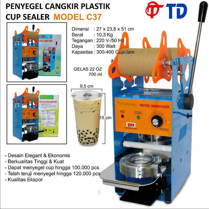 Gambar Manual Cup Sealing Machine 700cc / Mesin Press Gelas Plastik 700ml - C 37 - 700ml dari NICA EL undefined Tokopedia