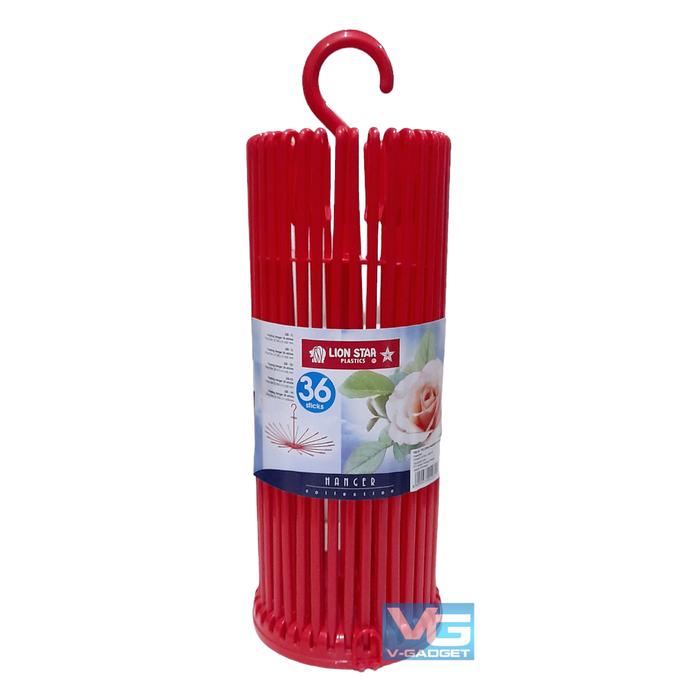 Gambar LION STAR 30 DAN 36 STICK FOLDING HANGER GANTUNGAN BAJU BAYI LION STAR - 36 Stick-Red dari Palemshop08 undefined Tokopedia