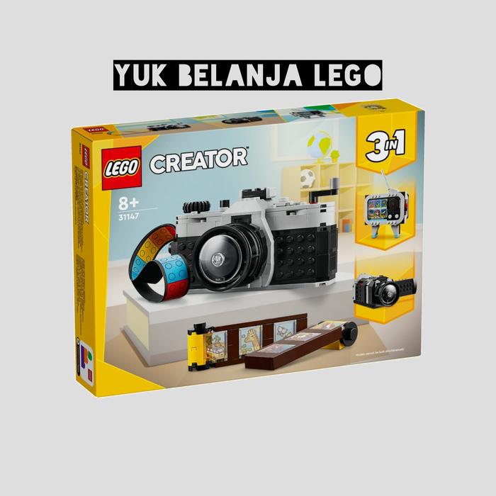 Gambar LEGO Creator 3in1 31147  Retro Camera (261 pieces) dari frmdn undefined Tokopedia