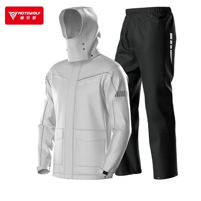 Gambar Motowolf Raincoat MDL 0403 Jas Hujan Jaket 4 Musim Touring Original - 0403B Abu, M dari Sanctus Trading JKT undefined Tokopedia