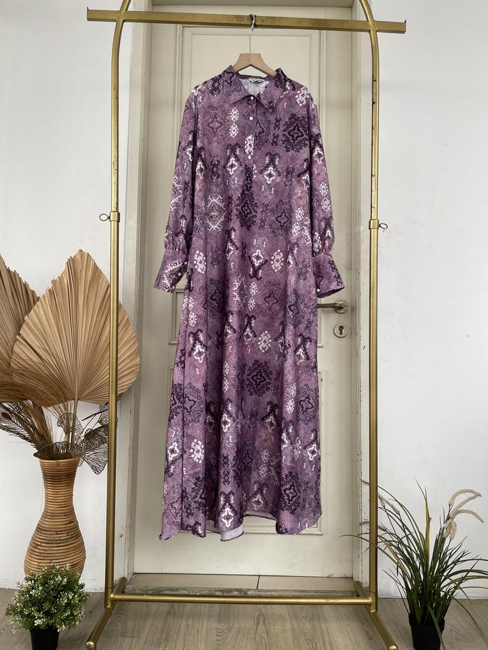 AMERI】UNDULATE VEIL DRESS yellow AMERI】UNDULATE VEIL DRESS yellow