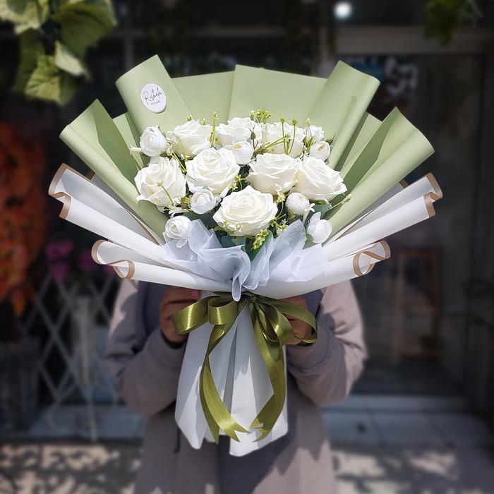 Gambar Buket bunga artifisial premium mix large part 1 - 2 dari Rishala flower undefined Tokopedia