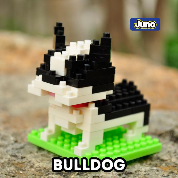 Gambar Mainan Balok Binatang Juno Nano/Micro Blocks Animal Series Bricks [3] - A5 - BullDog dari Juno Toys_NEW undefined Tokopedia