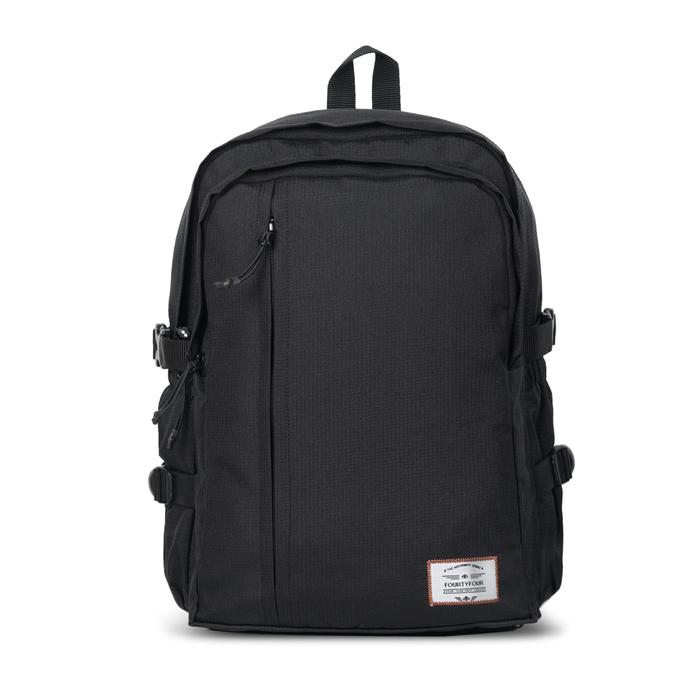 Gambar FOURTYFOUR Kenta Tas Ransel Pria Wanita Casual Backpack Premium - Full Black dari FOURTYFOUR IDN undefined Tokopedia