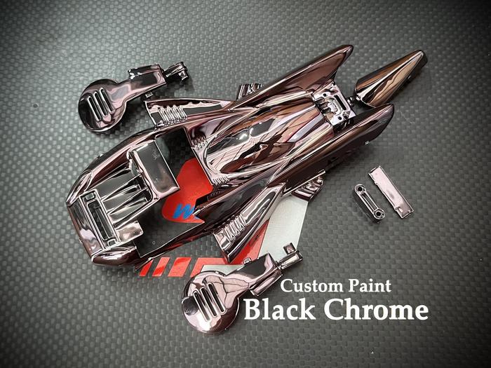 Gambar Custom Strato Vector Body Set Chrome Mini4wd - Black dari SJTOYS undefined Tokopedia