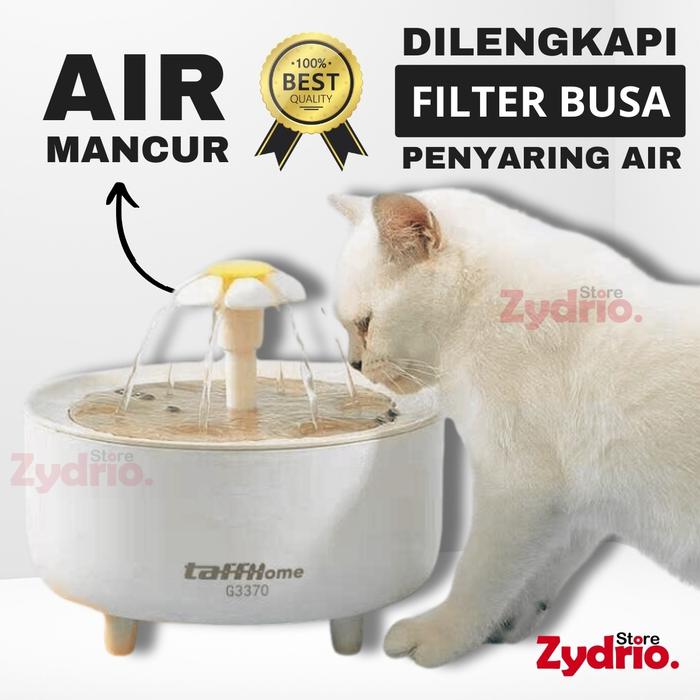 Gambar Pet Fountain Water Filter Dispenser Cat Tempat Minum Kucing Air Mancur dari Zydrio Store undefined Tokopedia