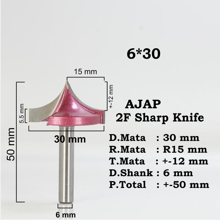 Mata Router 3 Wing Jual Mata router 3DV Arc Radius Heavy Duty Wood working 3D CNC V Groove ...
