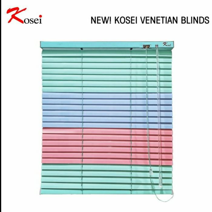 Gambar [BIG SALE] KREY / TIRAI JENDELA HORIZONTAL BLIND PERFORATED - PERFORATEDKOSEI, VN MANUAL STICK dari tirainusantara undefined Tokopedia