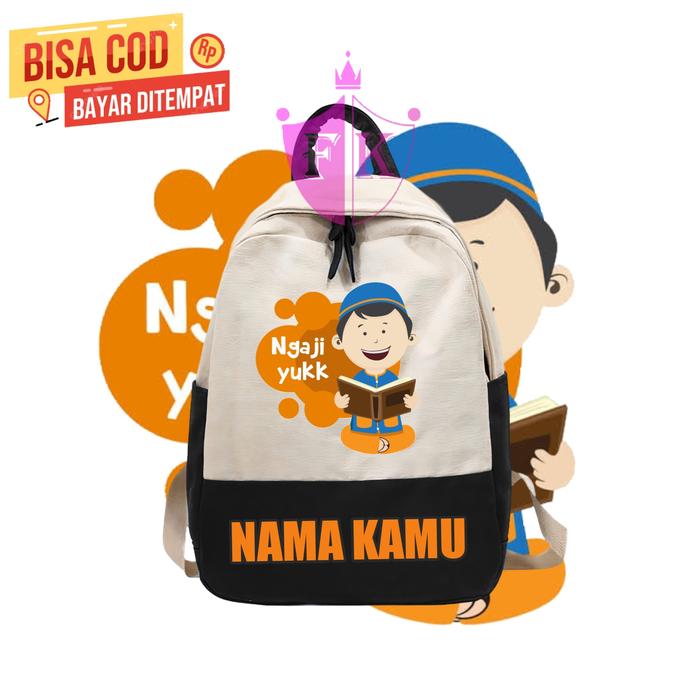 Gambar Tas ransel anak yuk ngaji yuk /tas backpack anak ngaji yuk 671-kids - Kuning, All Size dari JAY KIDS CLOTHING 313 undefined 3 Tokopedia