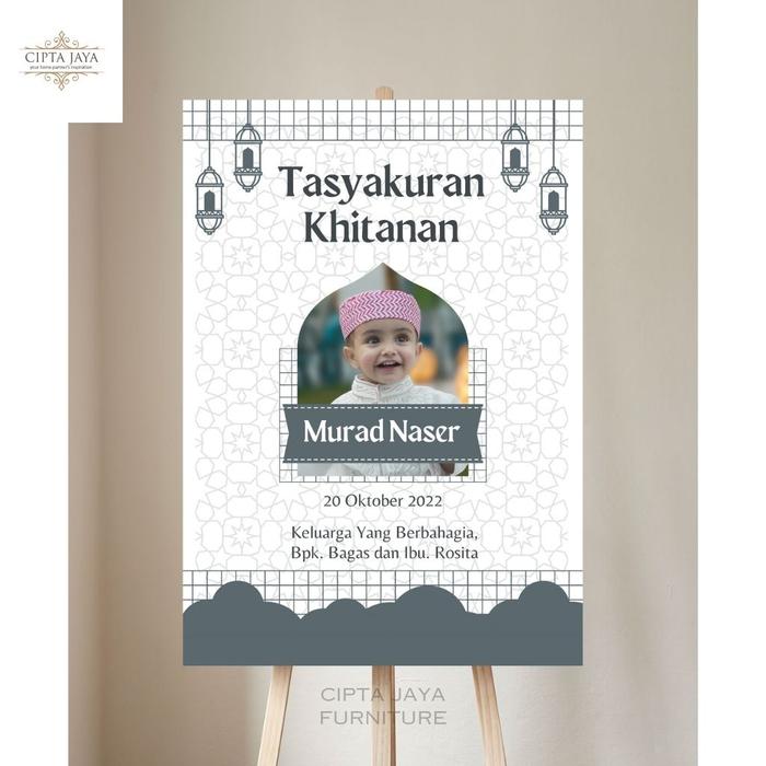 Gambar Dekorasi Dekor Sunatan Khitanan Bayi Aqiqah Anak Papan Stand 60 100cm - 8, 100 cm dari Furniture Cipta Jaya undefined Tokopedia