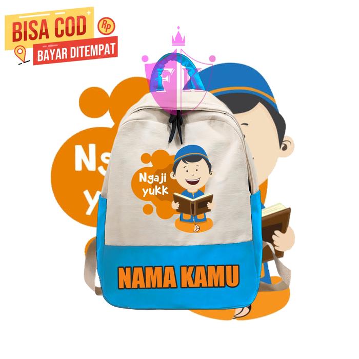 Gambar Tas ransel anak yuk ngaji yuk /tas backpack anak ngaji yuk 671-kids - Kuning, All Size dari JAY KIDS CLOTHING 313 undefined 5 Tokopedia