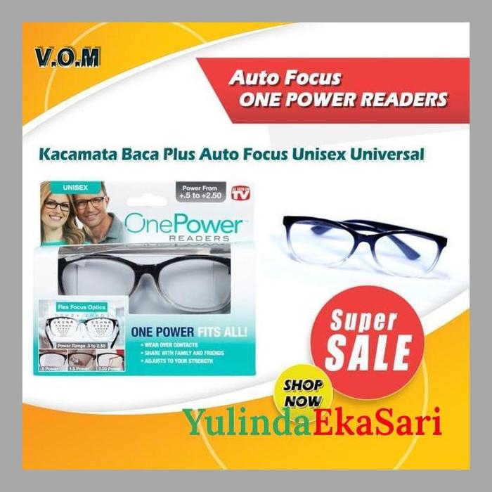 Gambar AP77 Kacamata Baca Plus Auto Focus ONE POWER READERS Unisex 61 - FRAME KOTAK dari YulindaEkaSari undefined Tokopedia