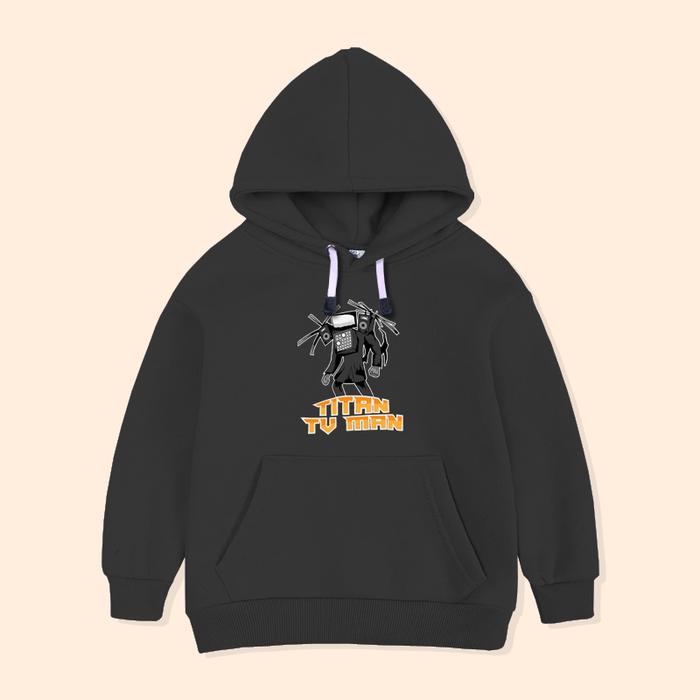 Gambar Jaket Hoodie Anak Skibidi Toilet Titan TV Man Sweater Anak SKI-07 - Hitam, XS dari Yanura Official undefined Tokopedia