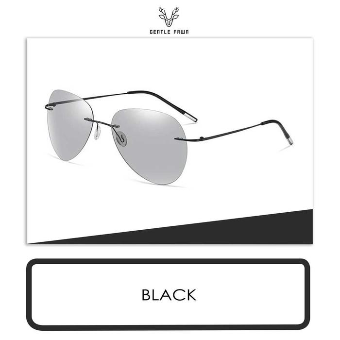 Gambar Gray Pink Kacamata Polarized Photocromic Aviator Pria Dan Wanita 3188 - BLACK dari Gray Pink undefined Tokopedia