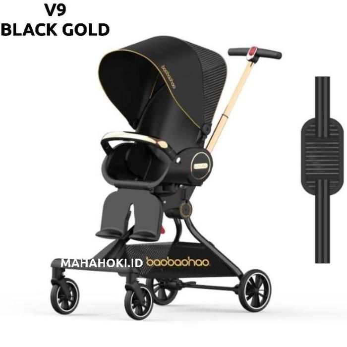 Gambar BABY STROLLER MAGIC MICRO TRIKE BAOBAOHAO V9 LIMITED EDITION/KERETA - V9 BLACK GOLD dari bintang_baby undefined Tokopedia