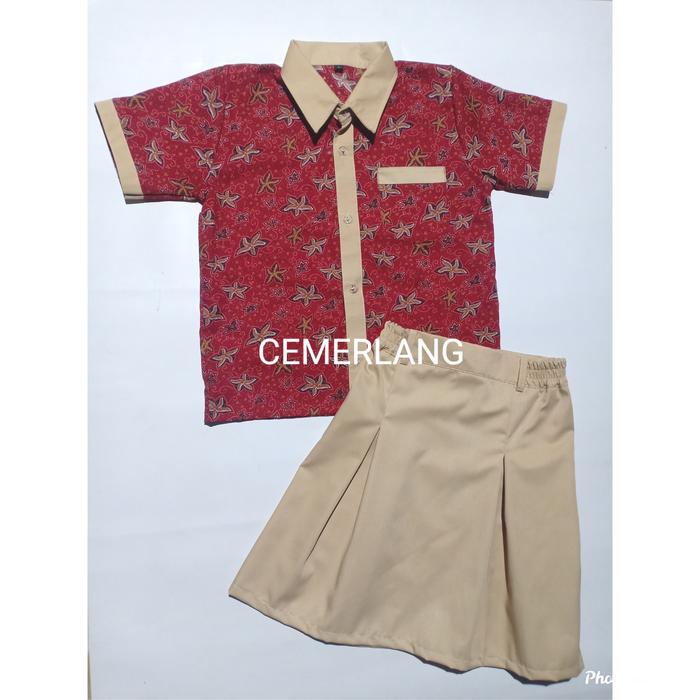 Gambar Seragam Batik Paud dari cemerlang koleksi undefined Tokopedia
