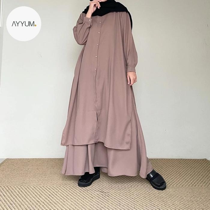 Gambar RAWDAH SERIES (Atasan & Rok Dijual Terpisah) - Taupe, Atasan dari AYYUM undefined Tokopedia