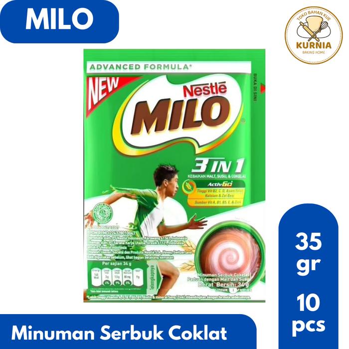 Gambar MILO ACTIVE GO 3 IN 1 MINUMAN SERBUK COKLAT 35 gr dari TOKO SEKAWAN 24 undefined Tokopedia