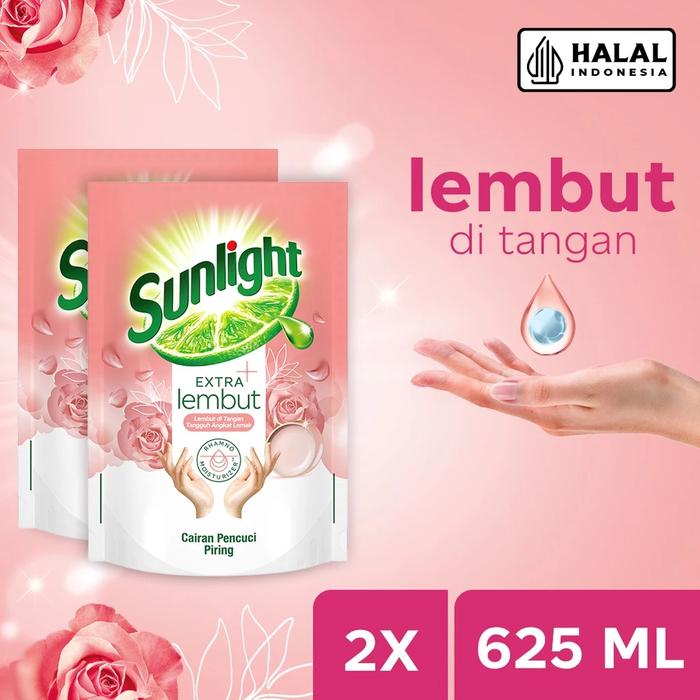 Gambar Sunlight Extra Lembut 625ml Sabun Cuci Piring (Spesial Lokal) - 2 Pouch dari Shopmenstyle undefined Tokopedia