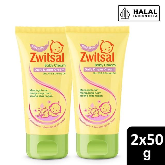 Gambar Zwitsal Baby Diaper Cream Tube 50ml Twinpack dari Unilever Mall Official undefined Tokopedia