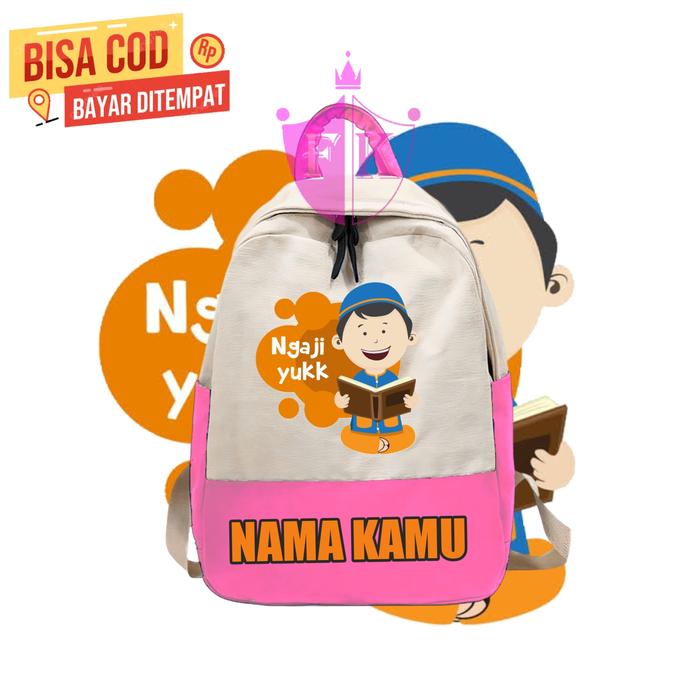 Gambar Tas ransel anak yuk ngaji yuk /tas backpack anak ngaji yuk 671-kids - Kuning, All Size dari JAY KIDS CLOTHING 313 undefined 2 Tokopedia