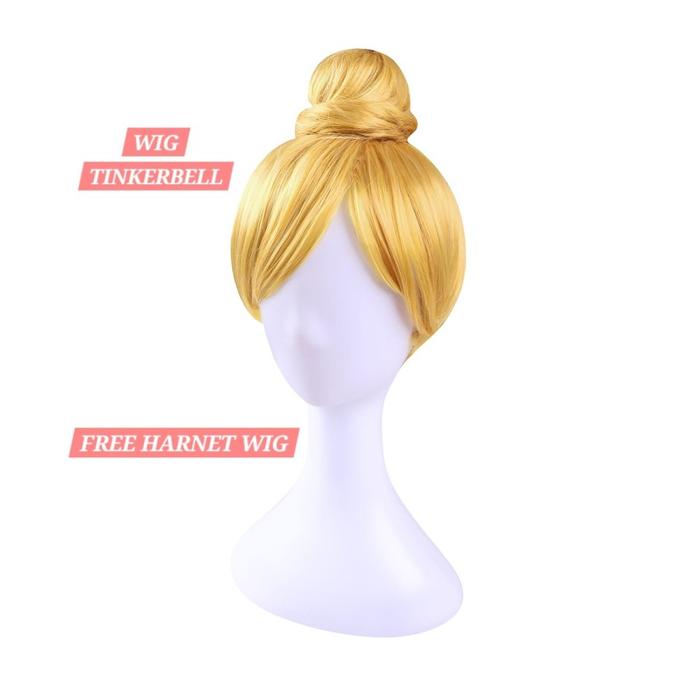 Gambar BAJUKIDDIE TINKERBELL DRESS WING KOSTUM PERI HIJAU DAUN SAYAP Fashion costume - WIG TINKERBELL, All Size dari bajukiddie undefined Tokopedia
